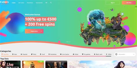 cadoola casino welcome offer.